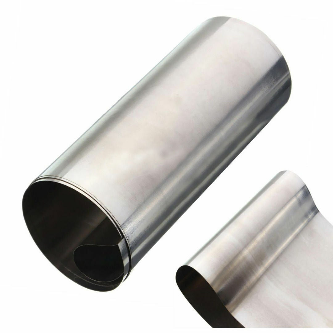 1PC 304 Stainles Steel Fine Plate Sheet Foil Metal Roll 0.1mm*100mm*1000mm