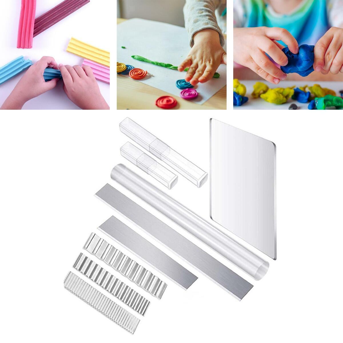Acrylic Clay Roller Set 9Pcs/Set Shaper  Shaping Sculpture Making