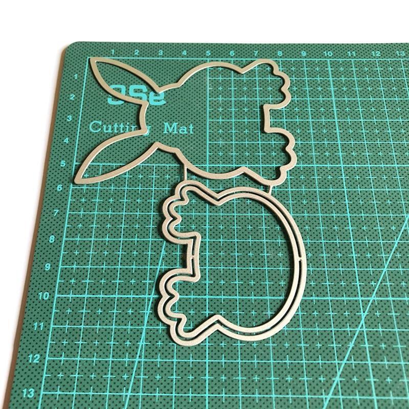 Cute Easter Bunny Shaker Metal Cutting Dies Stencil DIY Scrapbooking Template
