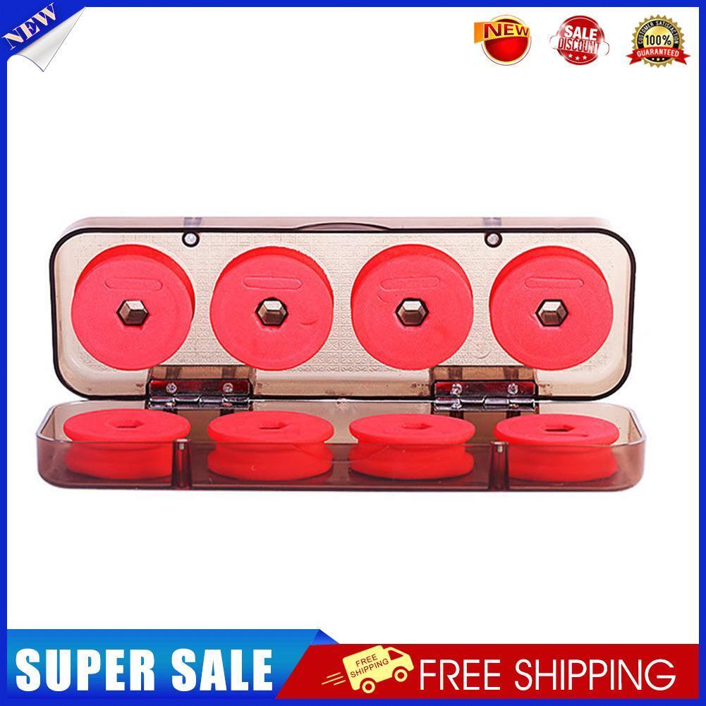 8pcs/set Winding Board Fishing Line Shaft Bobbin Spools Tackle Box Red Wire
