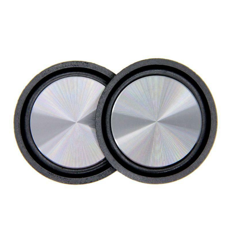 2PCS Rubber Metal Low Frequency Passive Bass Radiator Speaker Diaphragm Woofer
