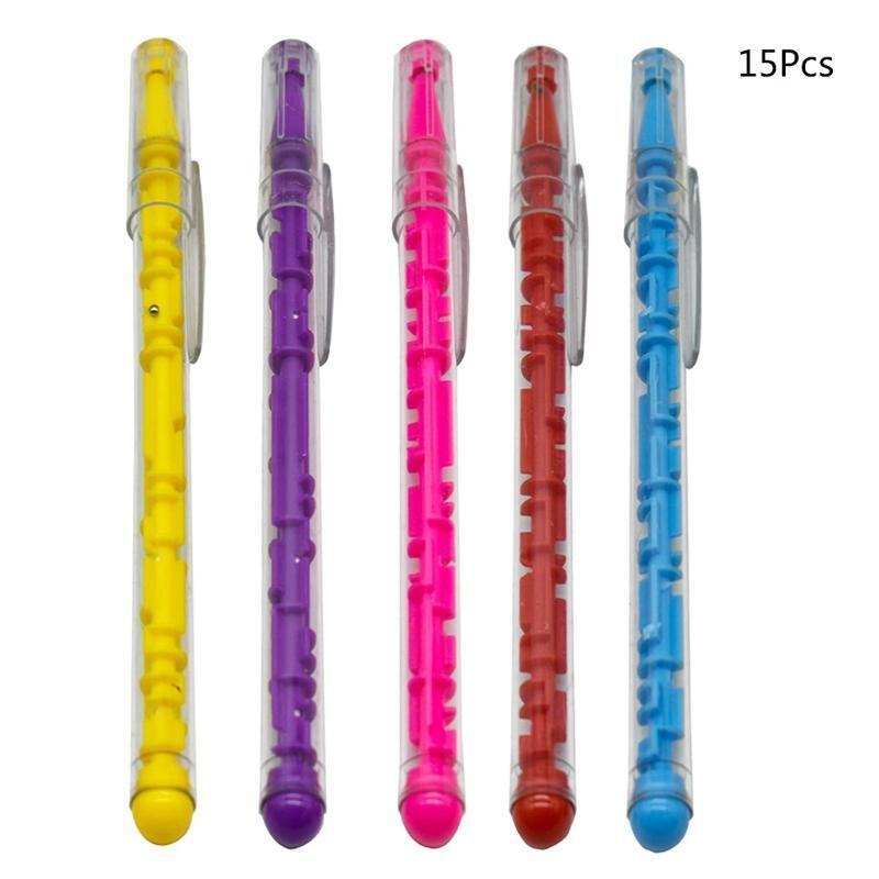 Novelty Sunflower Ballpoint Pen Steel Ball Puzzle Maze Inside Party Supplies
