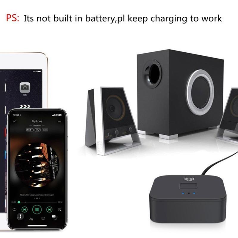 Portable Bluetooth-compatible Stereo Receiver Wireless Adapter CD Quality Sound