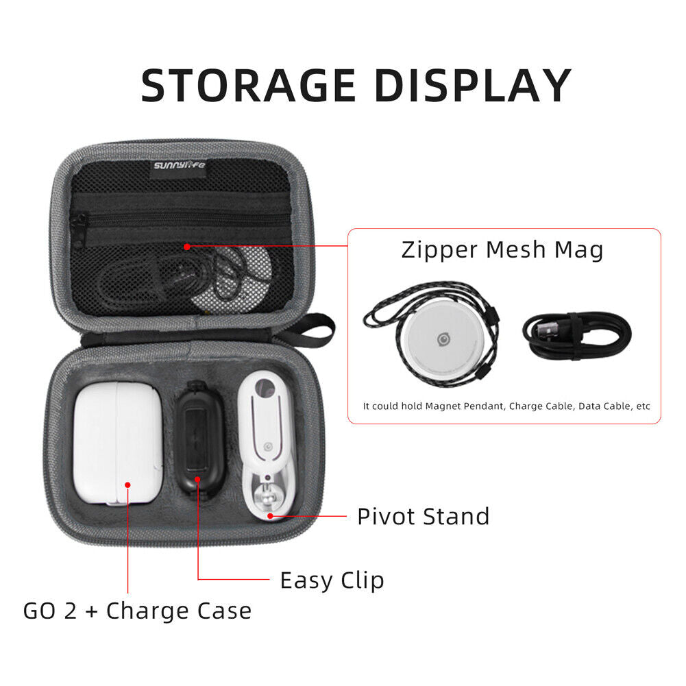 Gimbal Action Camera Storage Bag for Insta360 GO 2 Portable Carrying Case
