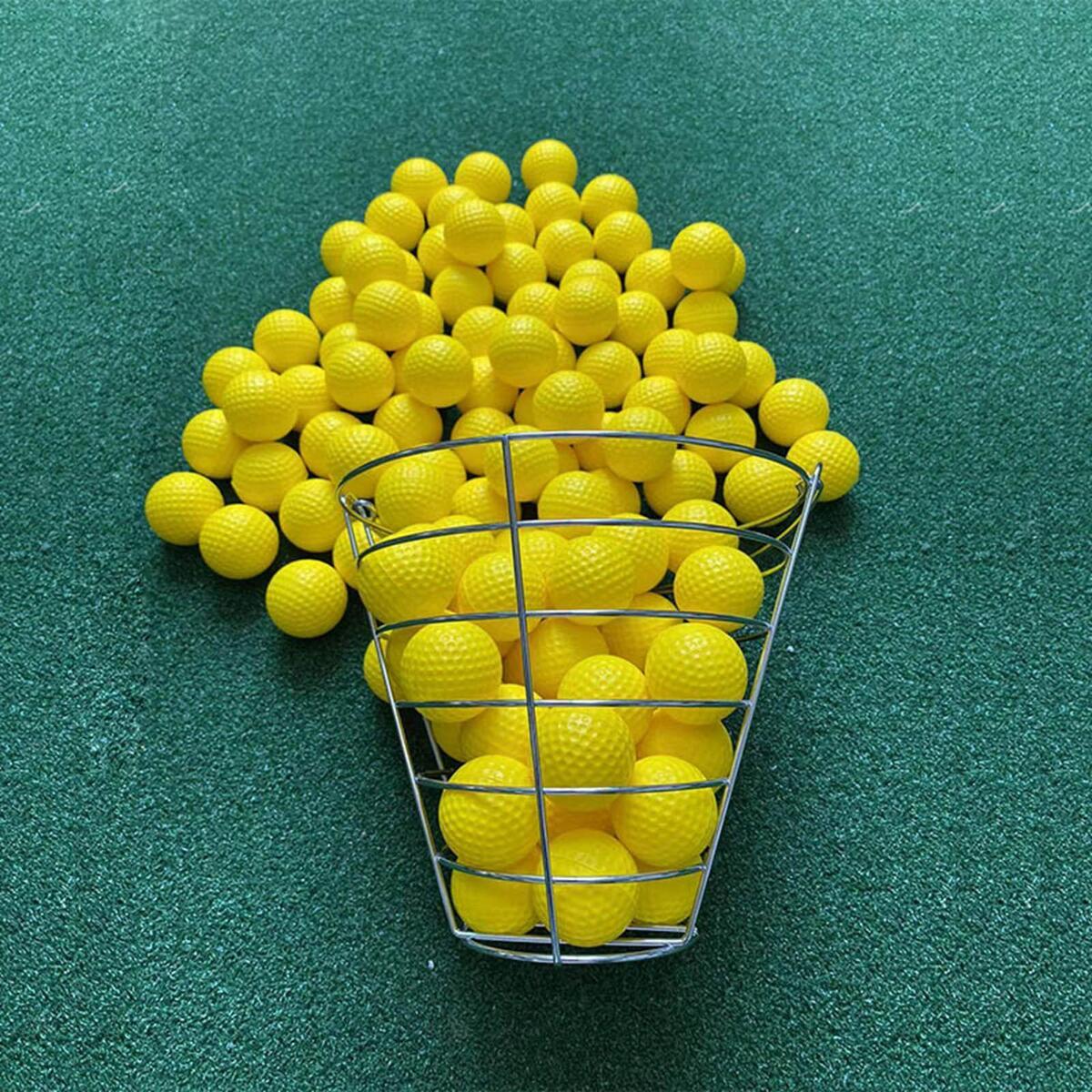 Portable Golf Ball Range Basket Stadium Accessories Golfball Container