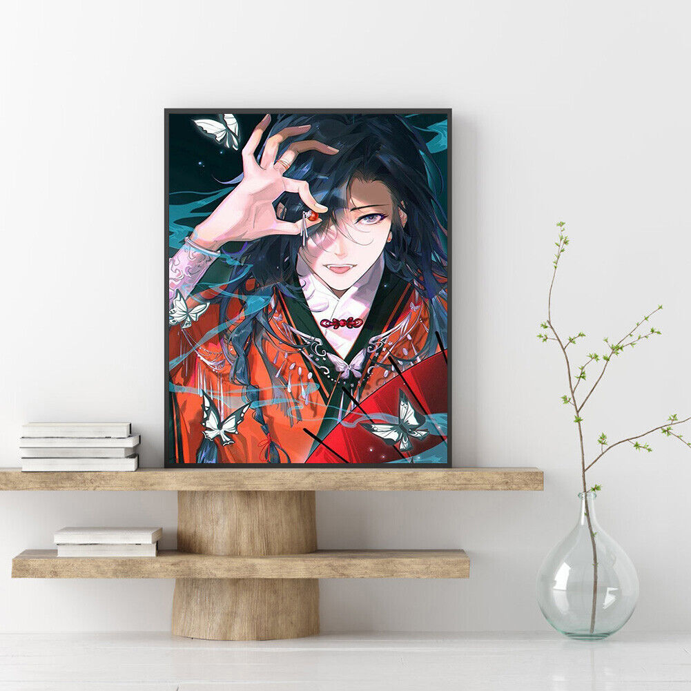 Anime Girl 5D DIY Diamond Painting Full Round Drill Wall Hanging Art Kits