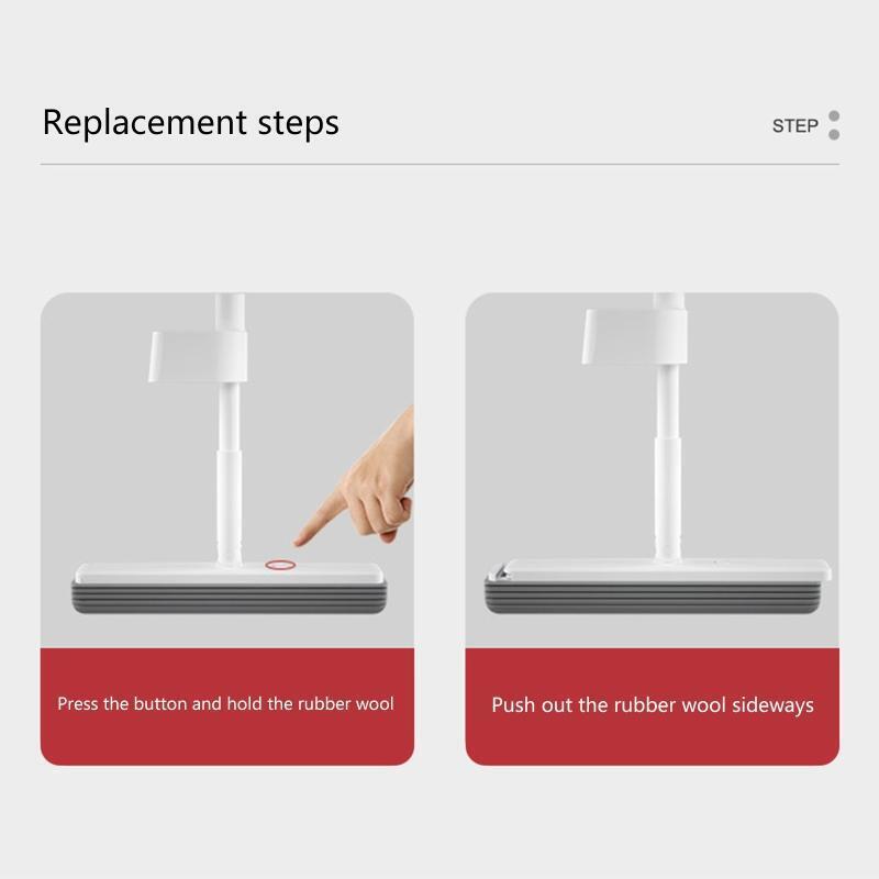 33cm/13 Inch Mop Head Super Absorbent Household Roller Mop Head Refill Durable