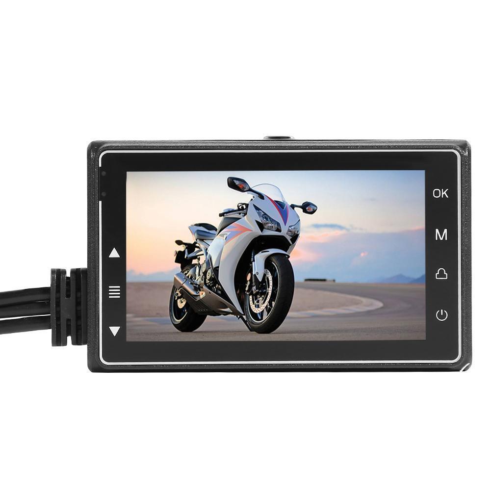 SE600 Motorcycle DVR Front+Rear View Waterproof Lens Dash Cam G-sensor