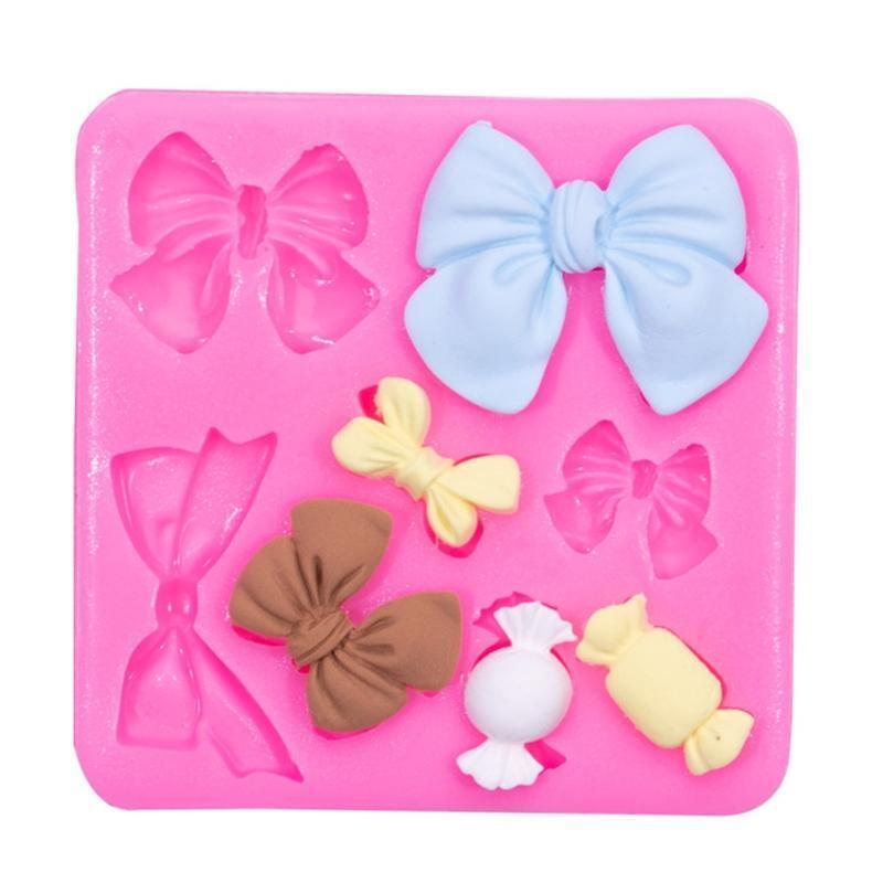 Candy Mold Bowknot Shapes Baking Gadgets Silicone Material Baking Accessories