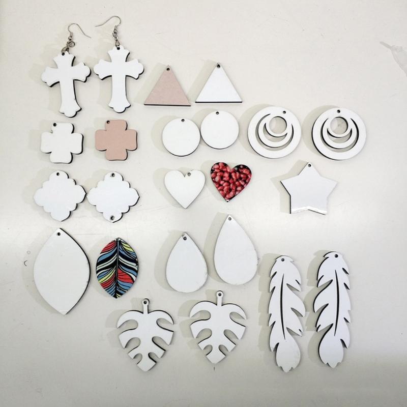 16 Pairs Sublimation Blank Keychains Thermal Transfer Key Chain Keyrings Key Tag