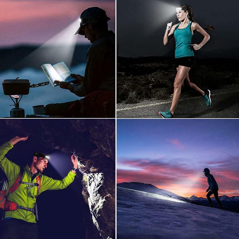 LED Headlight with USB Rechargeable Detachable High Bright Headlamps Easy to Use