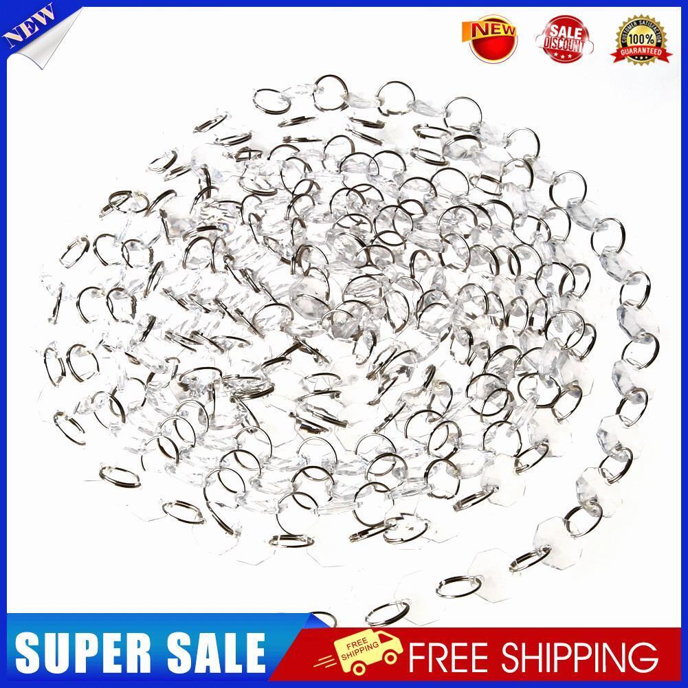33 FT Crystal Clear Acrylic Bead Garland Chandelier Hanging wedding supplie