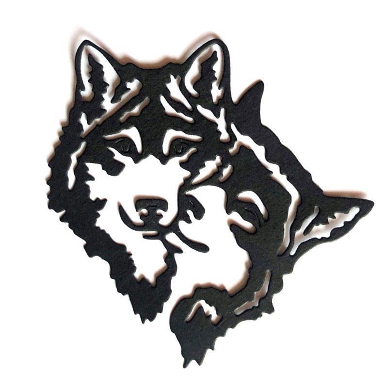 Christmas Wolf Metal Cutting Dies Stencil DIY Scrapbooking Album Paper Card Mold