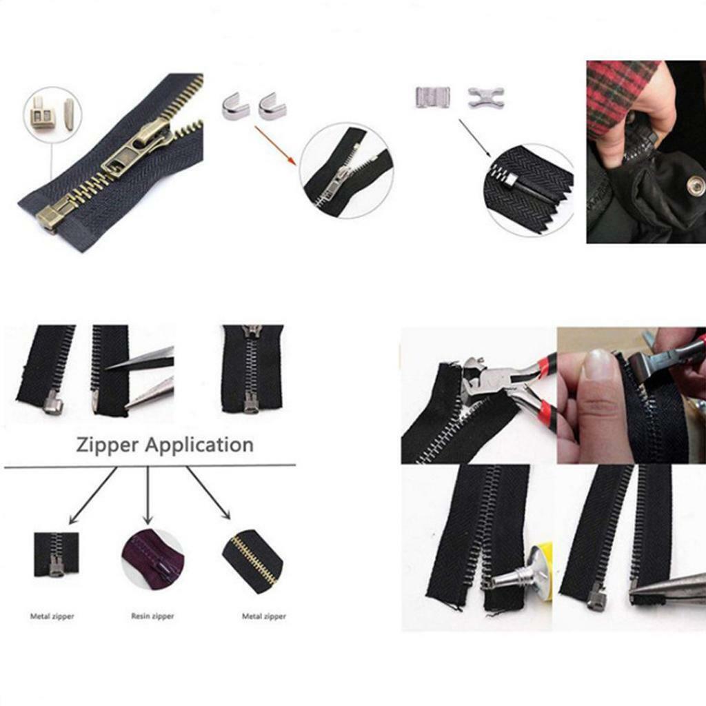 2Pieces  Zipper Latch Slider Retainer Zipper Repairing for  Zipper