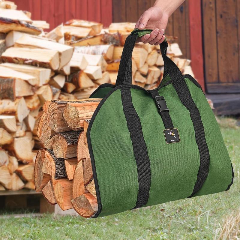 Log Carrier Bag Camping Firewood Holder Carry Storage Bag Handbag Wear-resistant