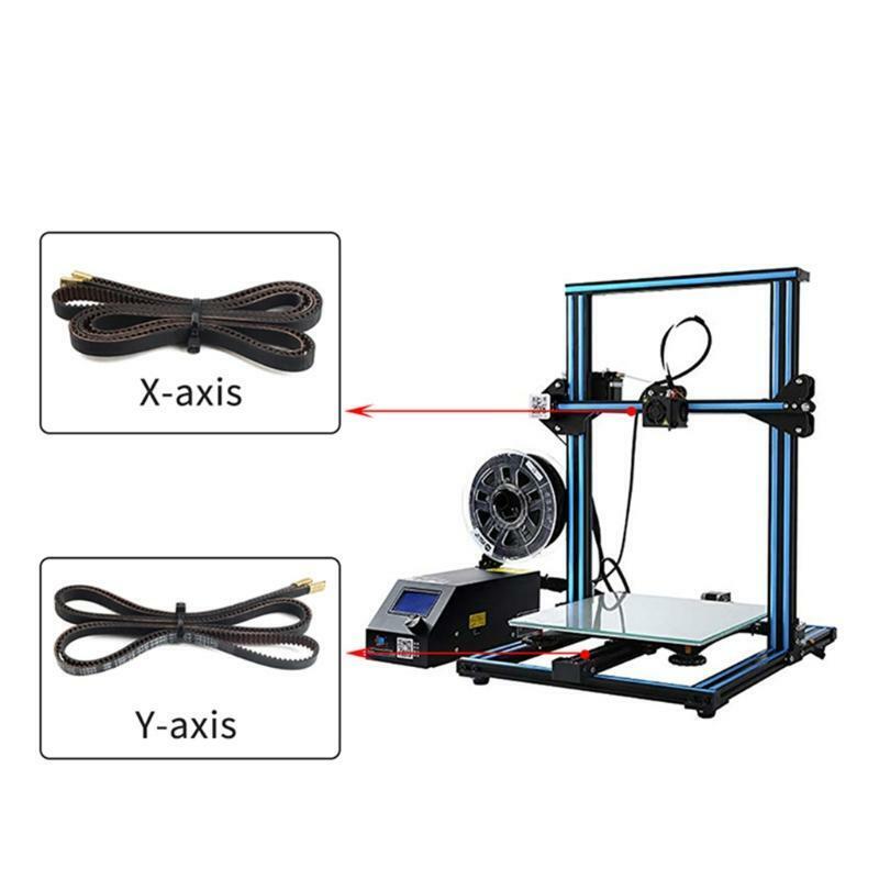 1 Set Timing Belt with Copper Buckles for CR 10/10S Ender 3 / 5 2GT 6mm X Y Axis