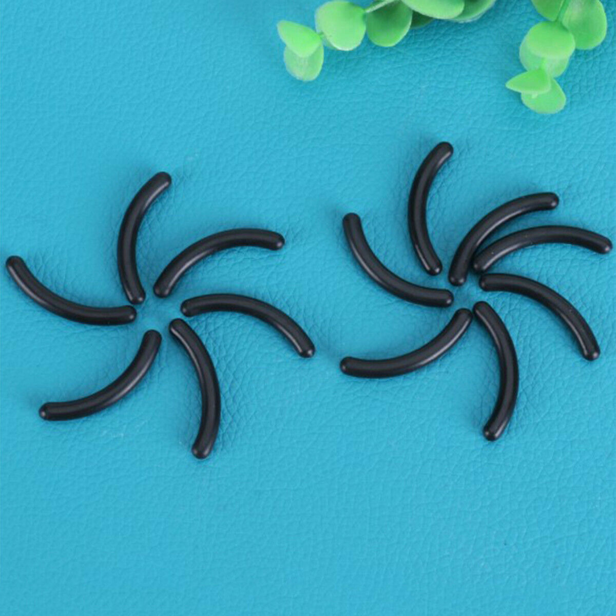 20pcs Black Rubber Refills Eyelash Curler Pads Make Up Replacement Cushion