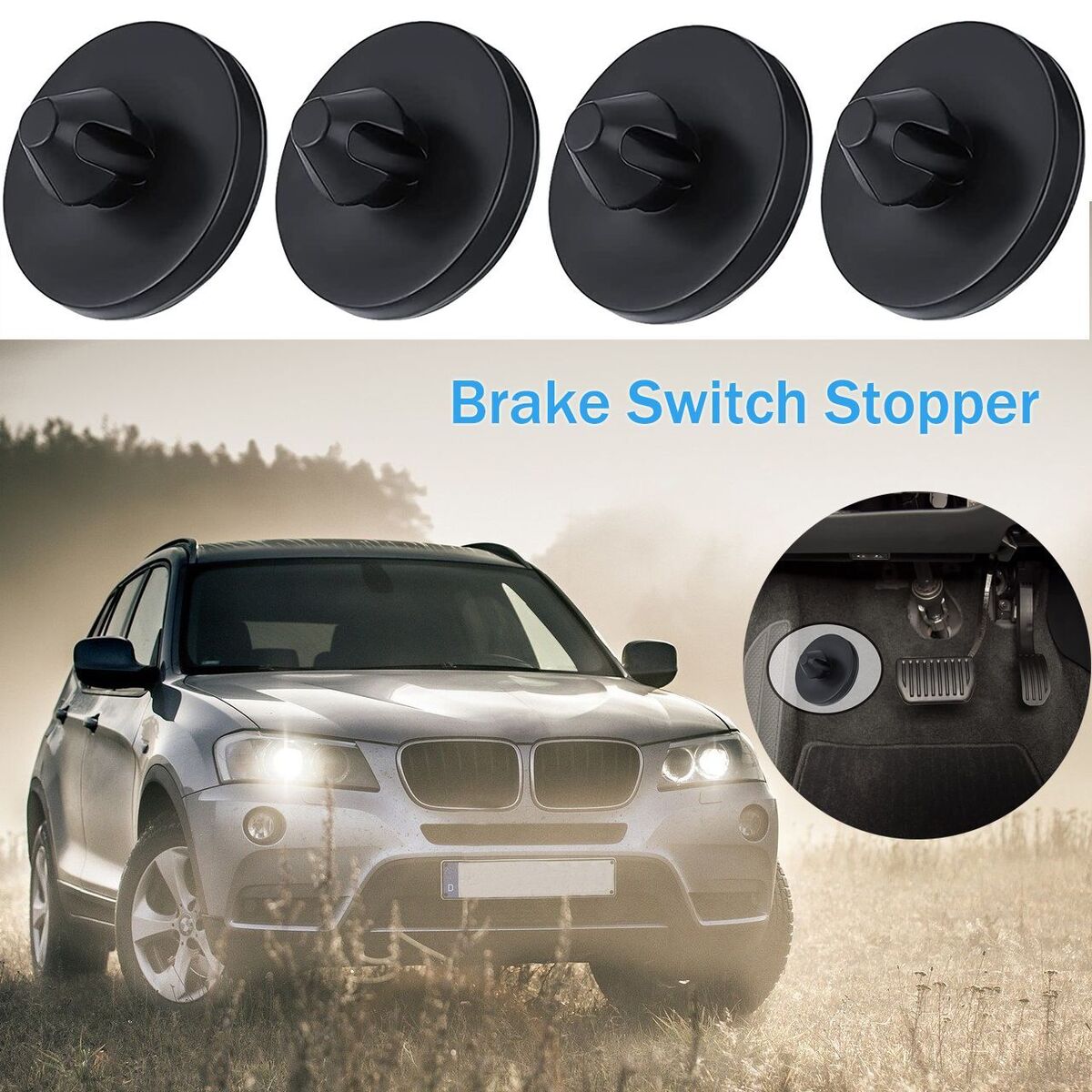 Lamp Clutch Cushion Brake Pedal Pad Brake Light Switch Stopper For 90541-06036