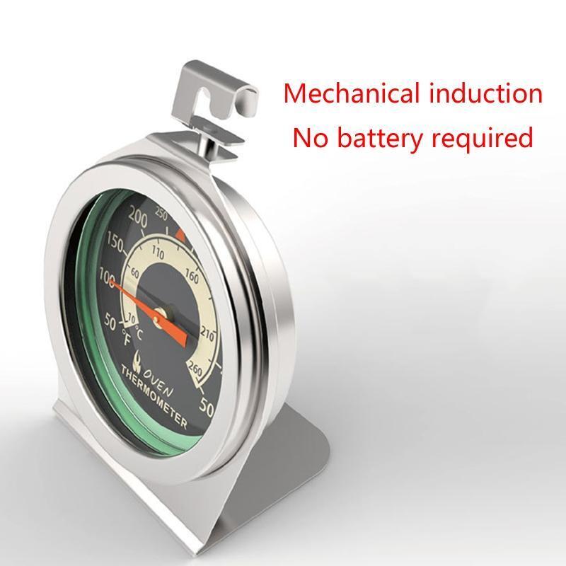 Oven Thermometer BBQ Grill Temperature Gauge Stainless Steel Safe Cooker Thermo
