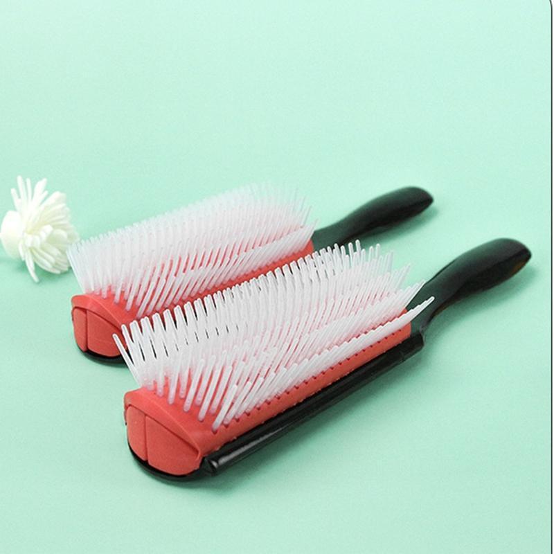9-Rows Detangling Hair Brush Detangler Hairbrush Scalp Massager Styling Comb