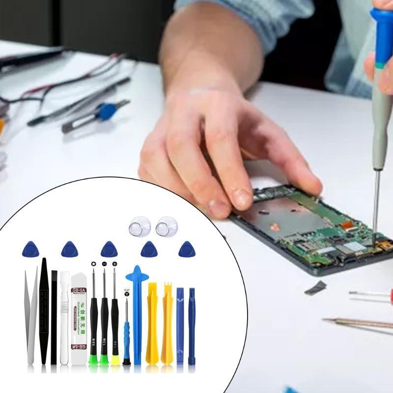 21Pc Professional Electronics DIY Opening Pry Tool Repair Kit with Metal Spudger