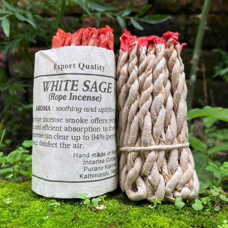 40 Ropes Handmade White Sage Incense for Cleansing Incense Healing Meditations