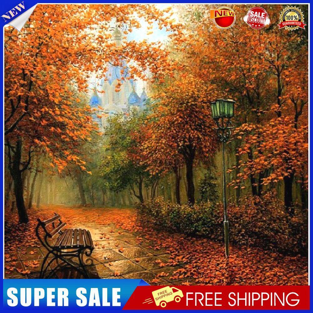 Autumn Maples 5D Full Round Drill Diamond Painting DIY Scenery Art Picture