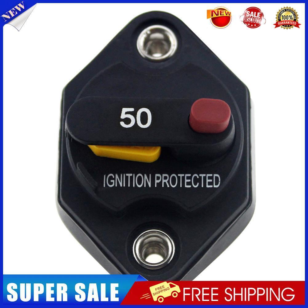 Car Truck Marine Manual Reset Circuit Breaker Waterproof DC 32V Fuse (50A)