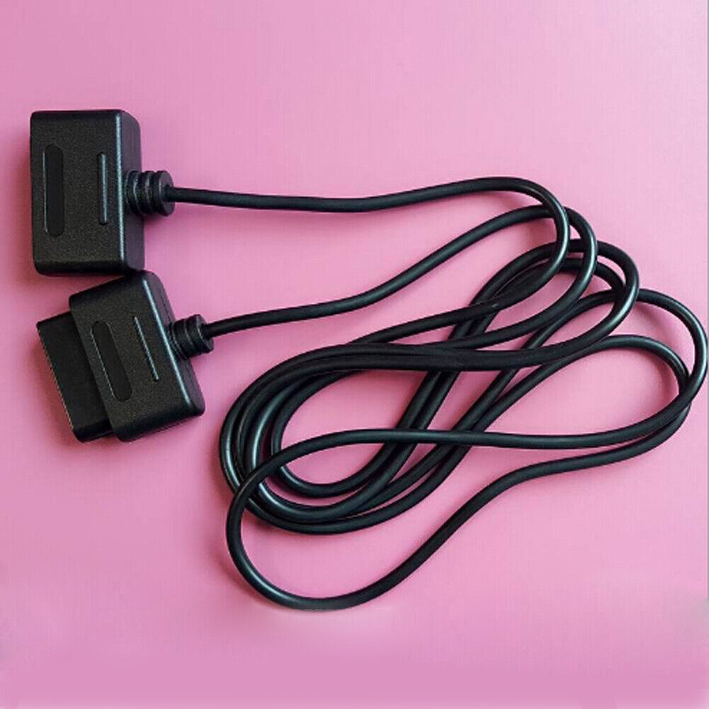 1.8m Game Extension Cable Data Cord for Nintendo SNES Controller (2pcs)