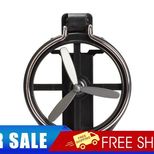 Universal Car Air-Outlet Folding Cup Bottle Drink Holder with Fan Black