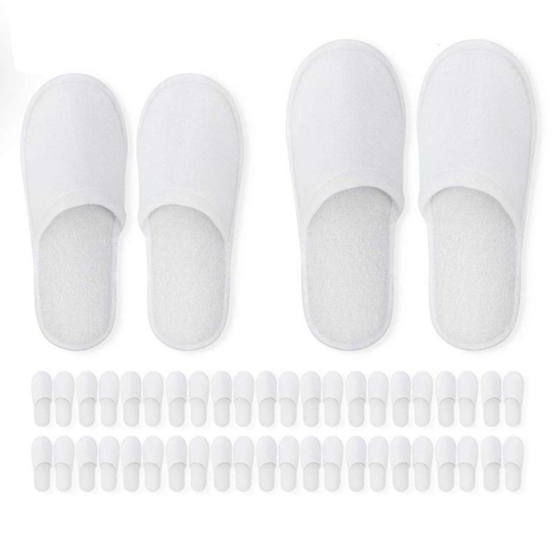 12 Pairs of Spa Flip-flops Disposable Slippers Suitable for Hotel Guests