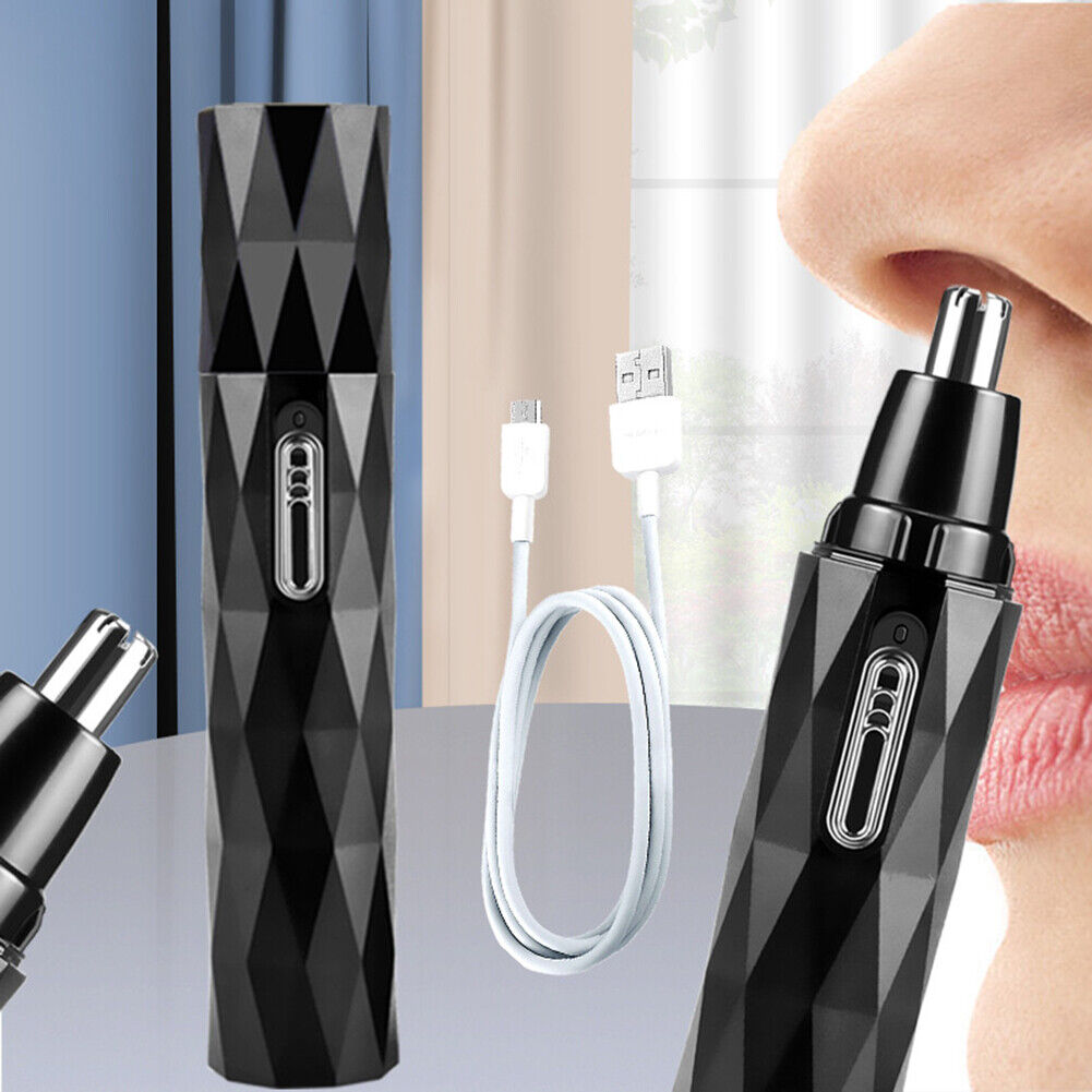 Electric Nose Hair Trimmer Men Nose Cleaning Remover Rechargeable Scissors