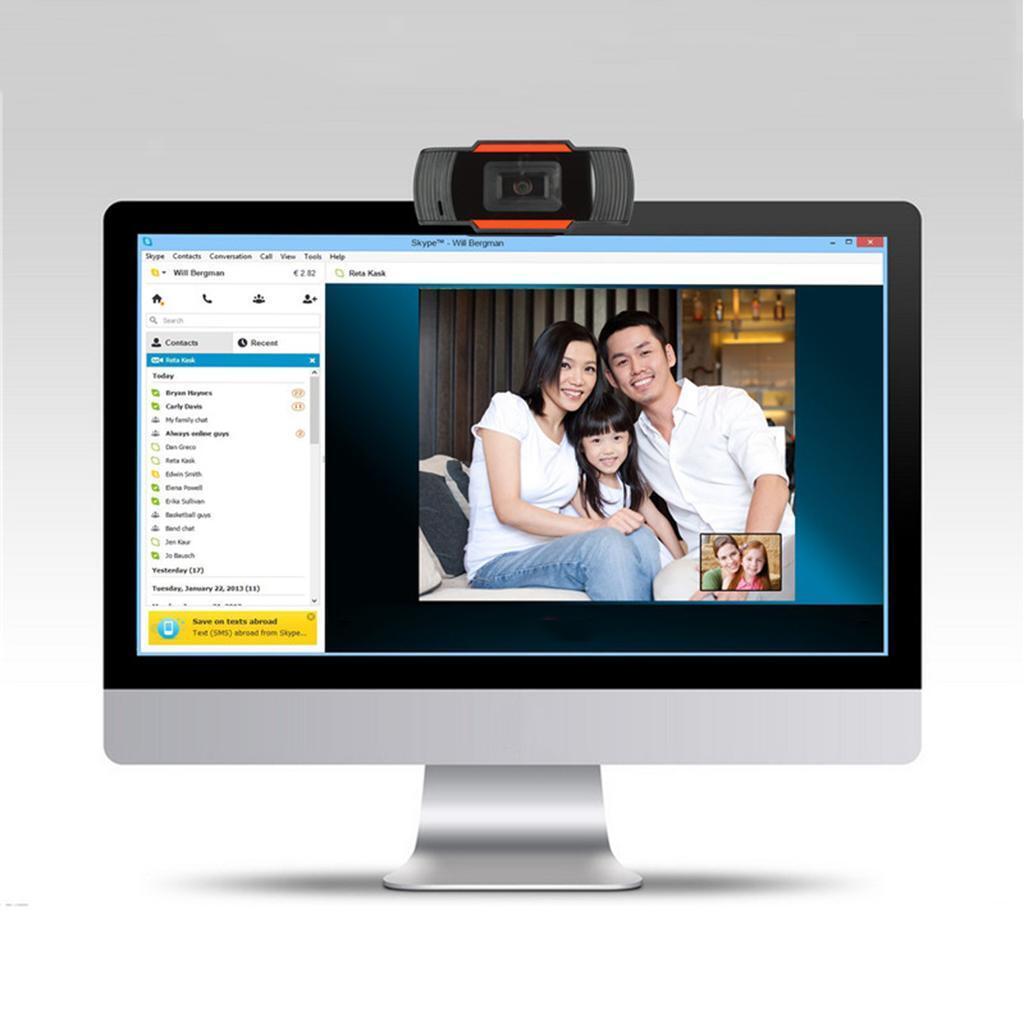 Web Camera HD 1080P Webcam Webcamera for Desktops MSN Skype Teaching Conference