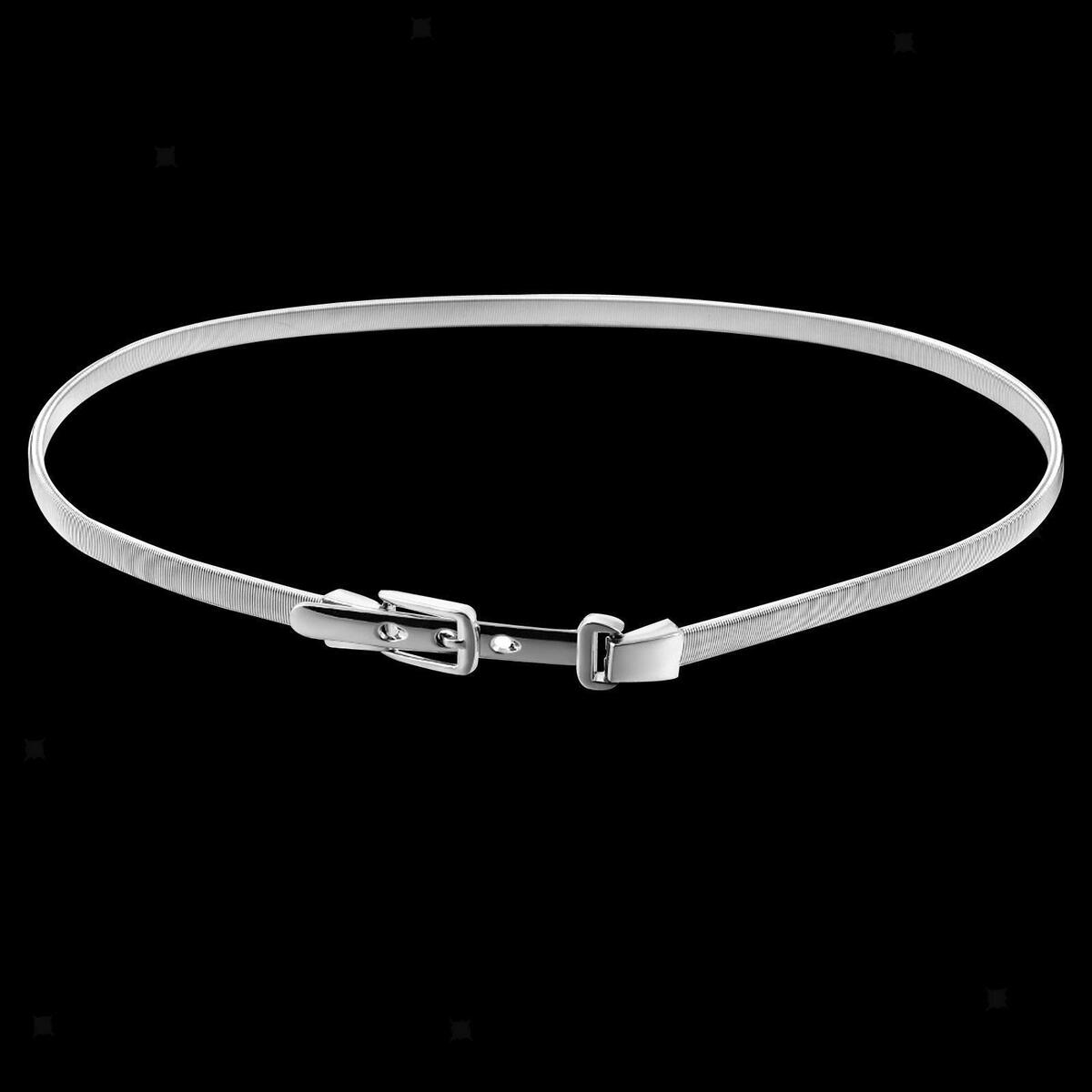Chain Belt Elastic with Buckle Stretch Dress Sweater Women Belt Chains Sash