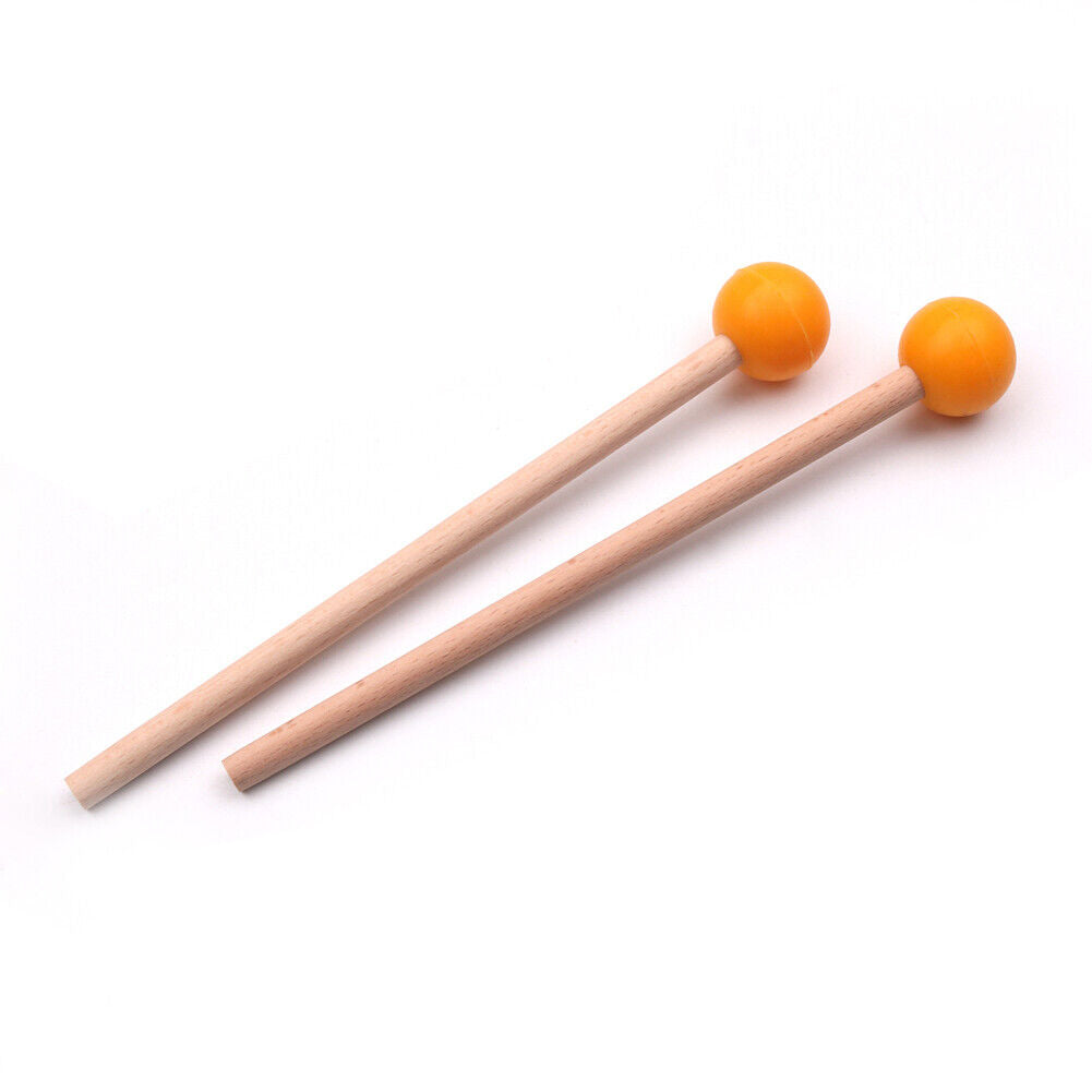 1 Pair Tongue Drum Mallet Marimba Percussion Instrument Drumstick (Yellow)