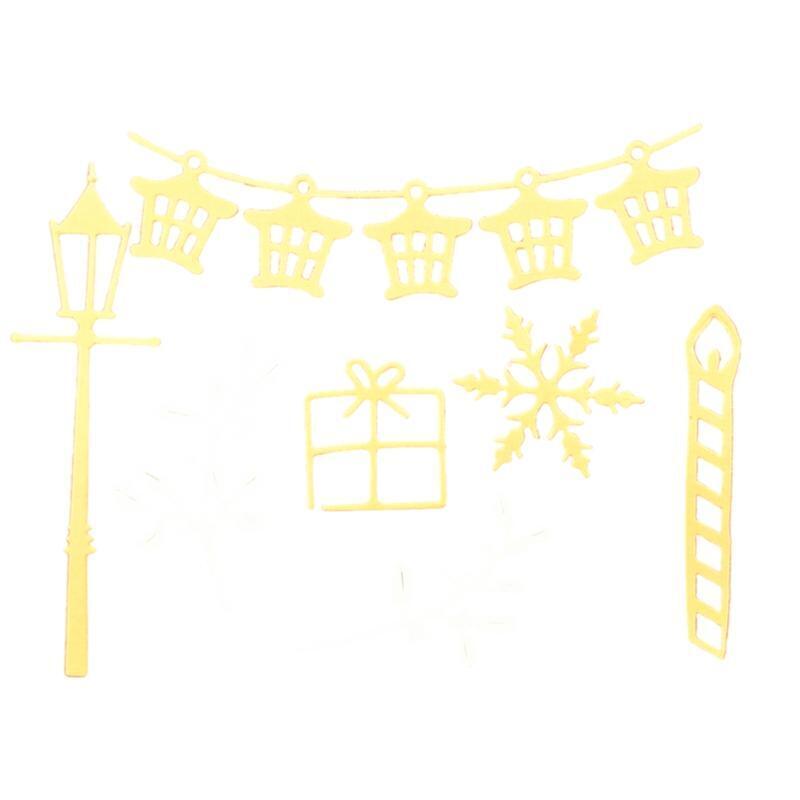 Steet Lamp Snowflake Metal Cutting Dies Stencil Scrapbooking DIY Greeting Card