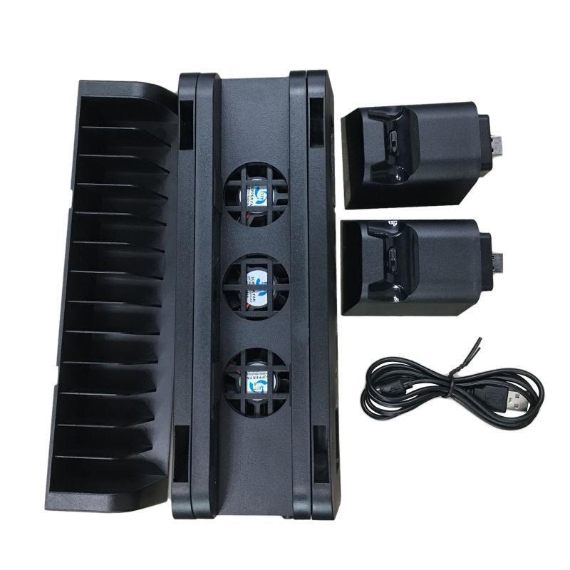 Vertical Cooling Stand Controller Charger Holder with Dame Disc Slots for PS4