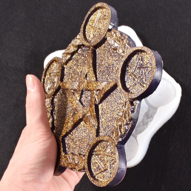 Handicrafts Casting Aroma Plaster Silicone Mold Handmade Altar Candlestick Mold