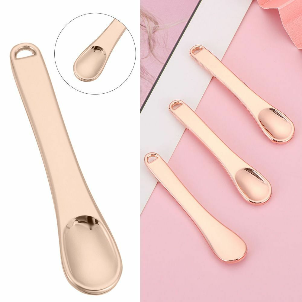 Cosmetic Makeup Skincare Spatula Reusable Scoop Cosmetic Mini Spoon Metal