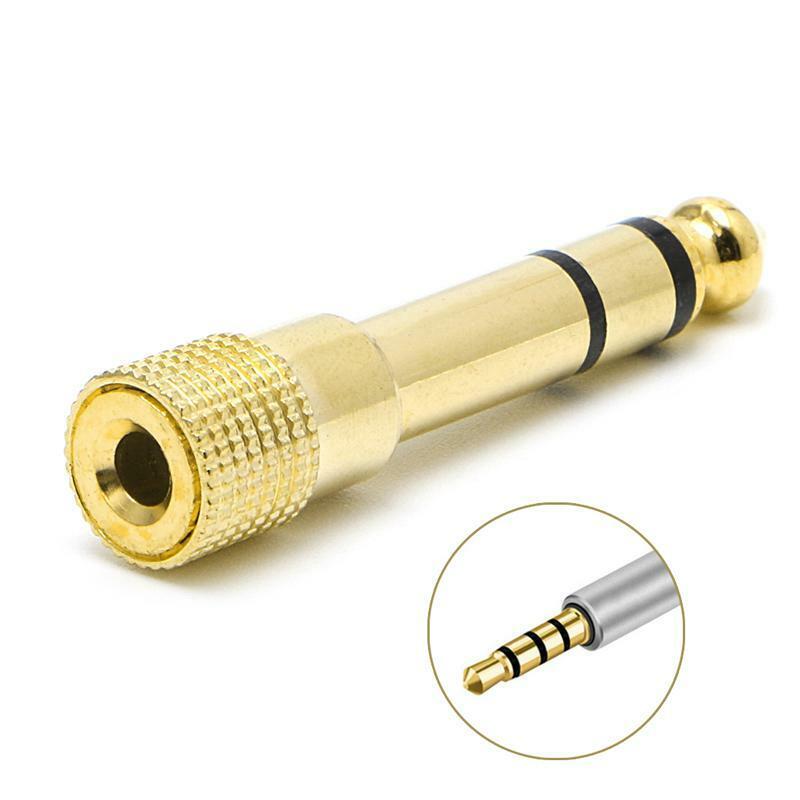 6.5mm 1/4"Male Plug To 3.5mm 1/8" Female Jack Stereo Headphone Audio Adapter