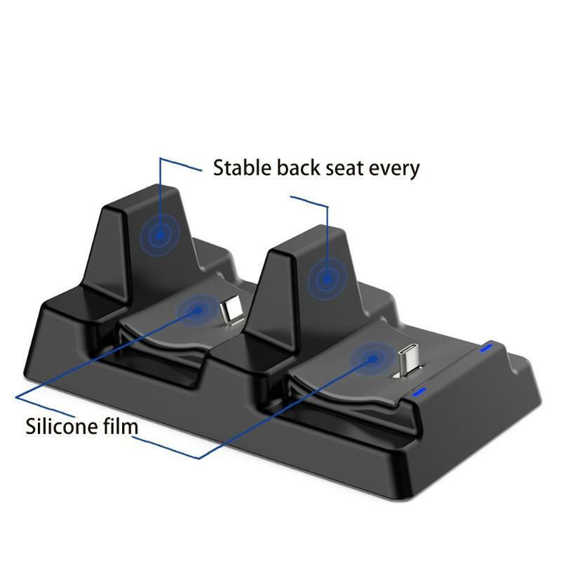 For PS5 Charging Dock 2 in 1 Charger Station Base with Anti-slip Pad