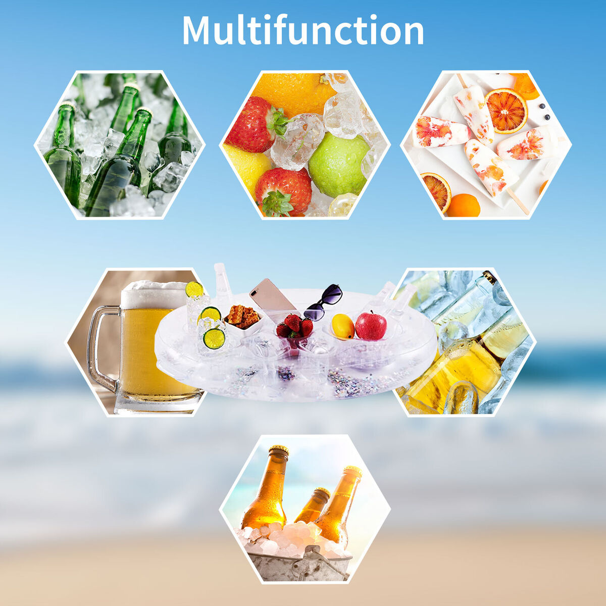 PVC beverage holder cup seat porous coaster fruit red wine mobile phone wat