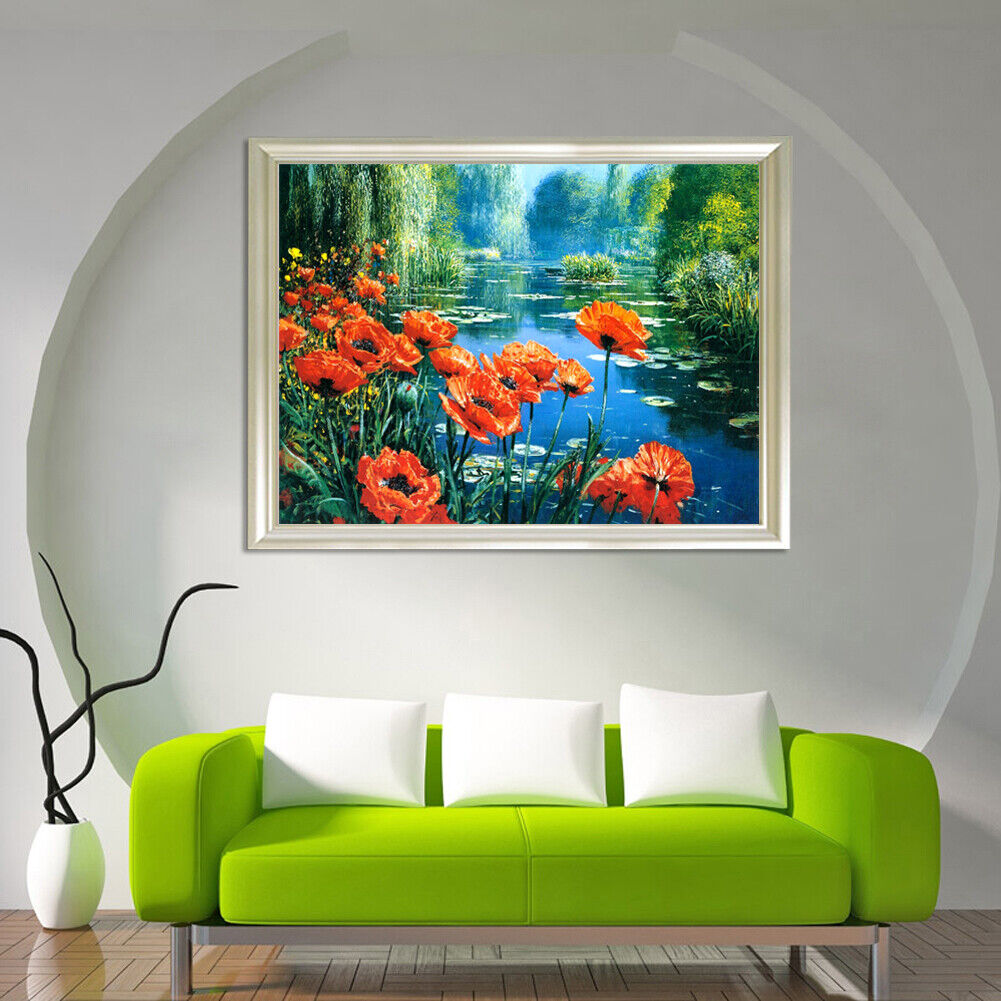 Full Drill Ocean Beautiful Scenery 5D Diamond DIY Painting Craft Home Decor