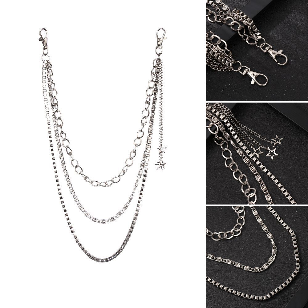 Hip-hop Jeans Chain Rivet Gothic Star Tassel Wallet Chain Rock Pants KeyChain