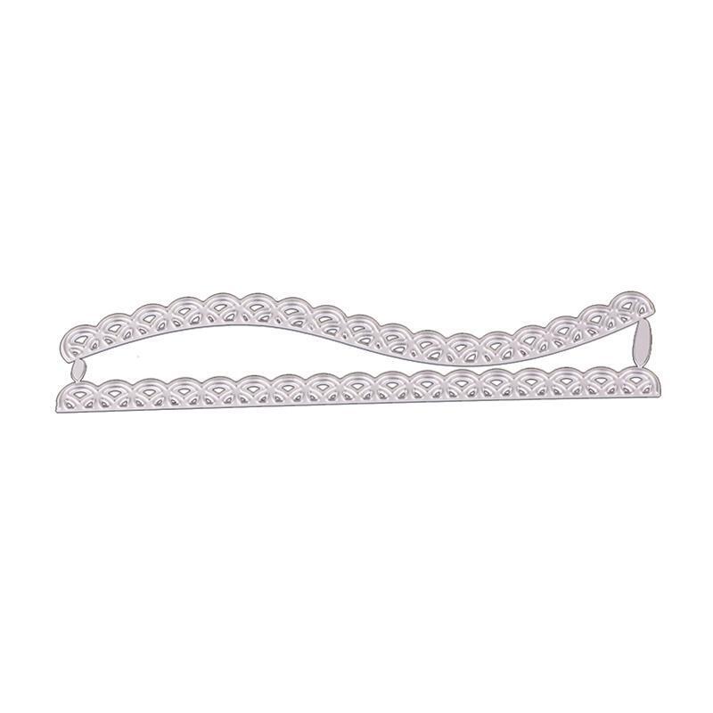 Lace Wave Frame Metal Cutting Dies for DIY Paper Art Crafts Photo Album Decor