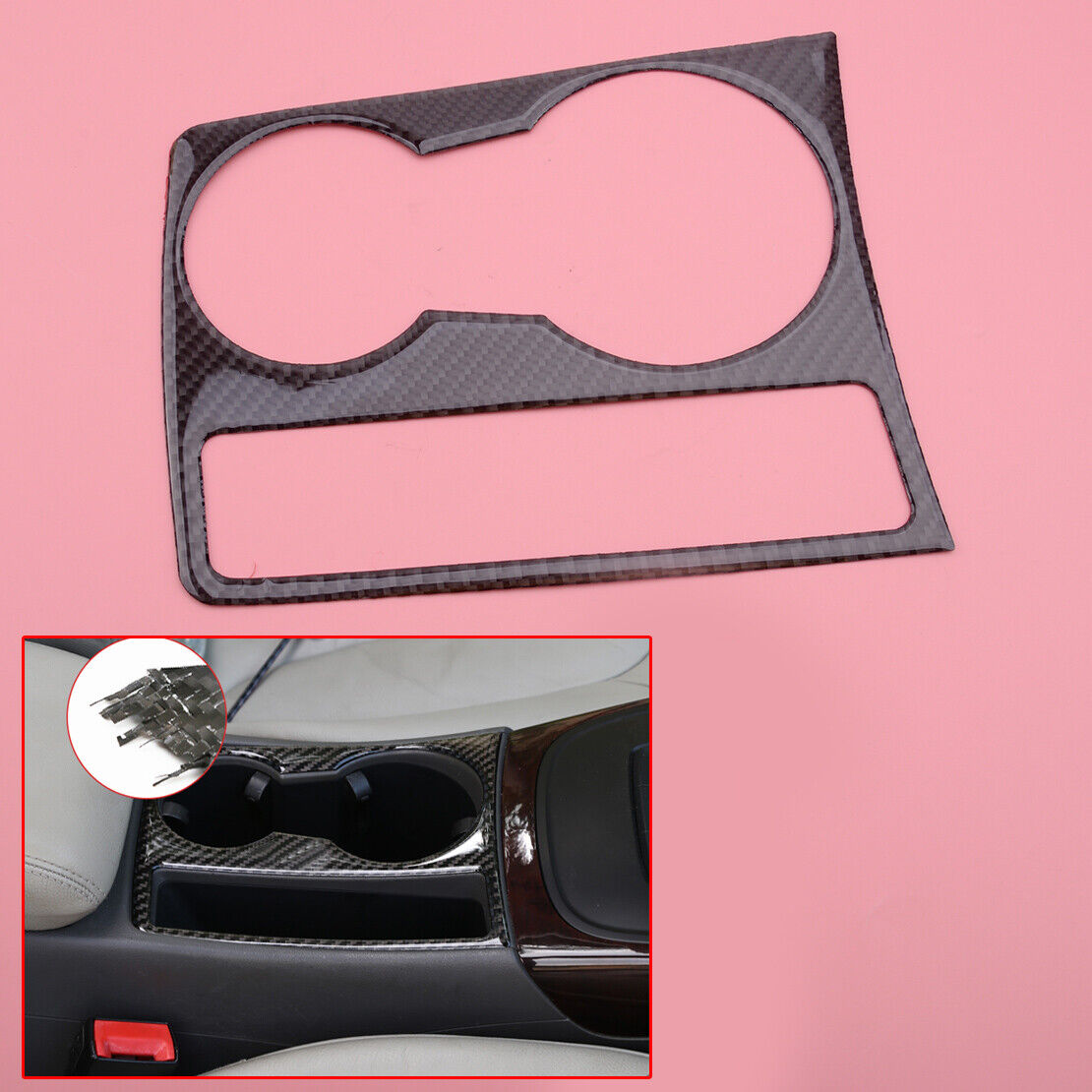1x Center Console Cup Holder Panel Trim Cover fit for Audi A4 B8 A5 2009-2016