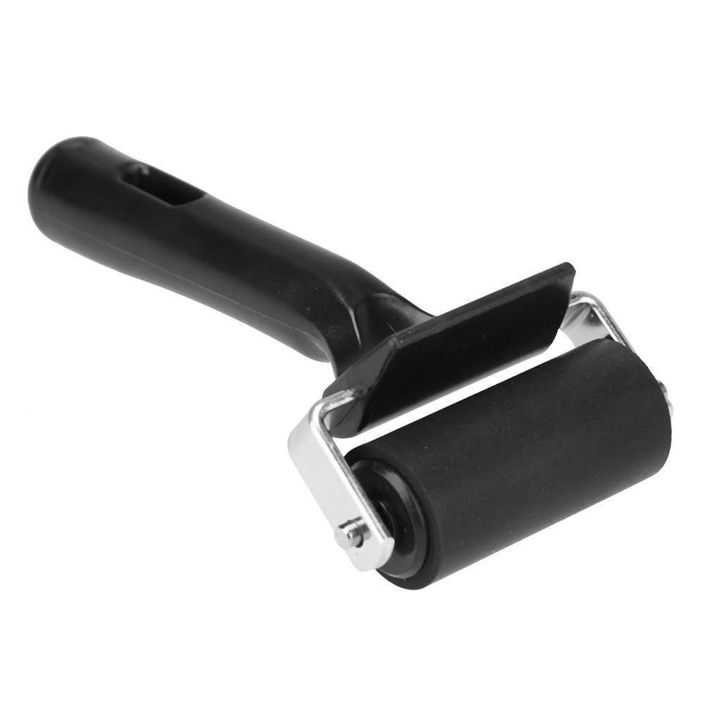 Black Rubber Roller Brush Rubber Roller DIY Painting Craft Tools(6cm)