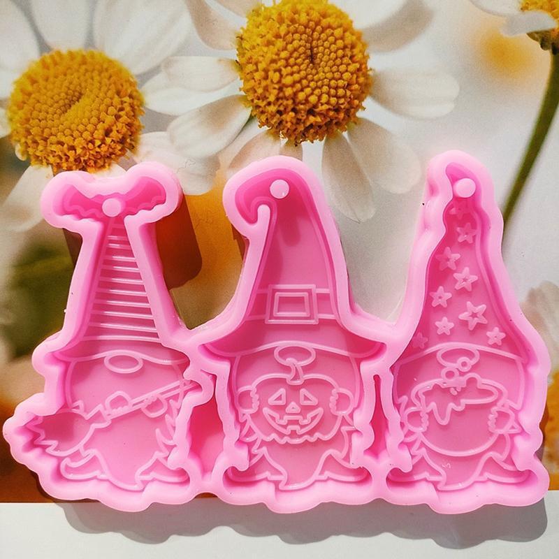 Santa Claus Little Dwarf Keychain DIY Epoxy Craft Necklace Keychain Jewelry Mold