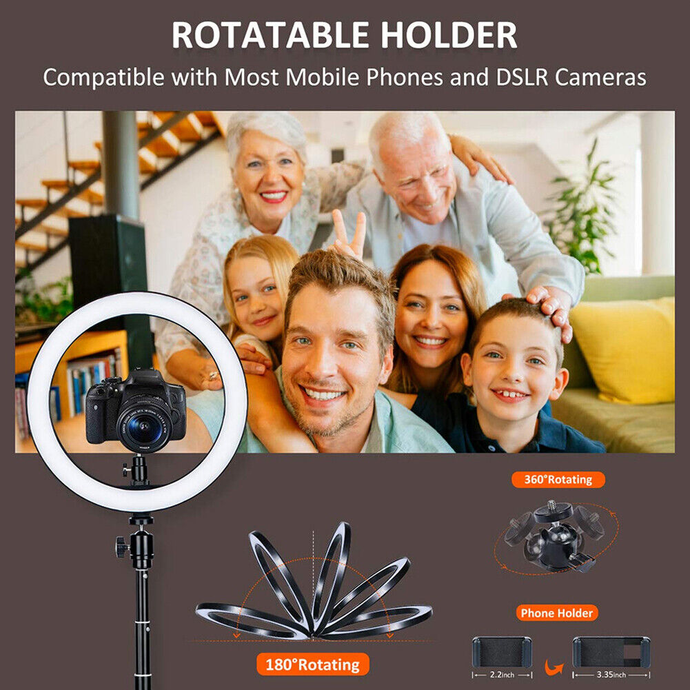 Video Conference Lighting Kit Clip on 6 inch Ring Light for Laptop Monitor