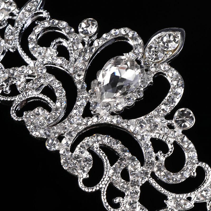 Bridal Princess Austrian Stunning Crystal Hair Tiara Wedding Crown Veil Headband